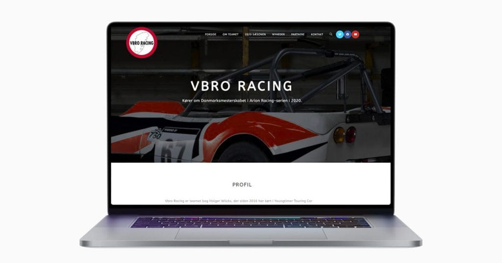 Nyt site for Vbro Racing