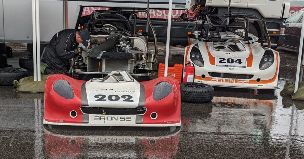 klargøring i regnvejr