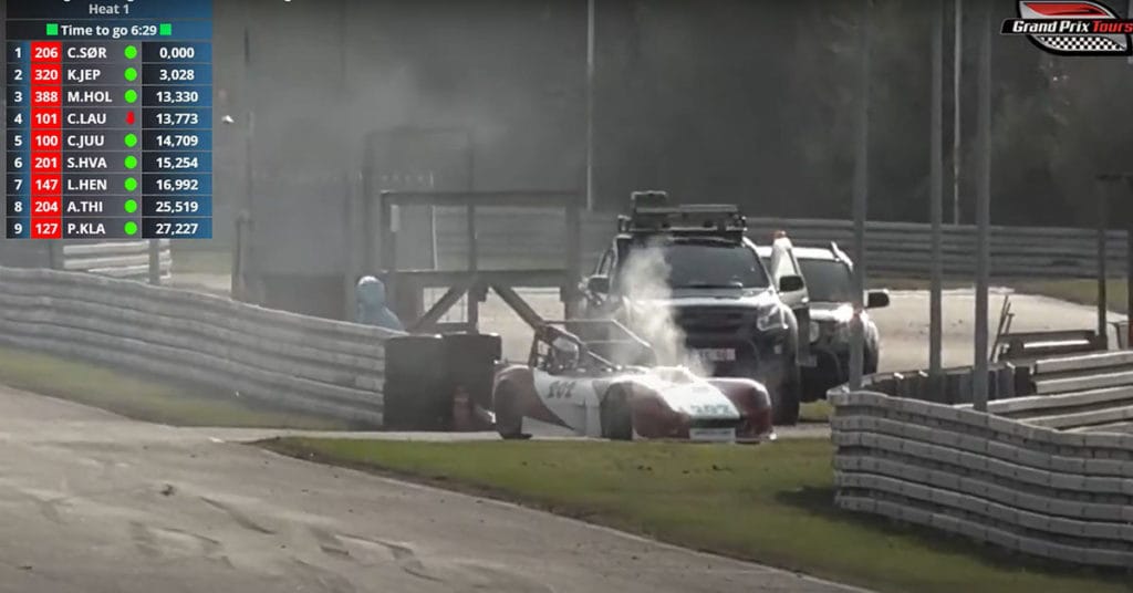 heat 1 Arion 202 med oliespild