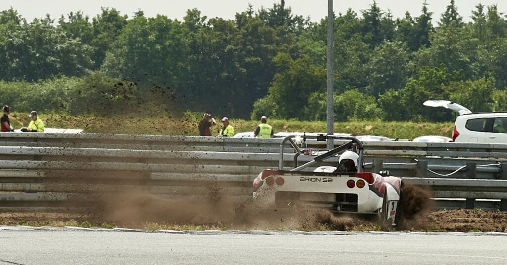 i mulden på Padborg Park