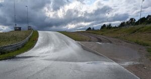 Vand før depotsvinget på Ring Djursland